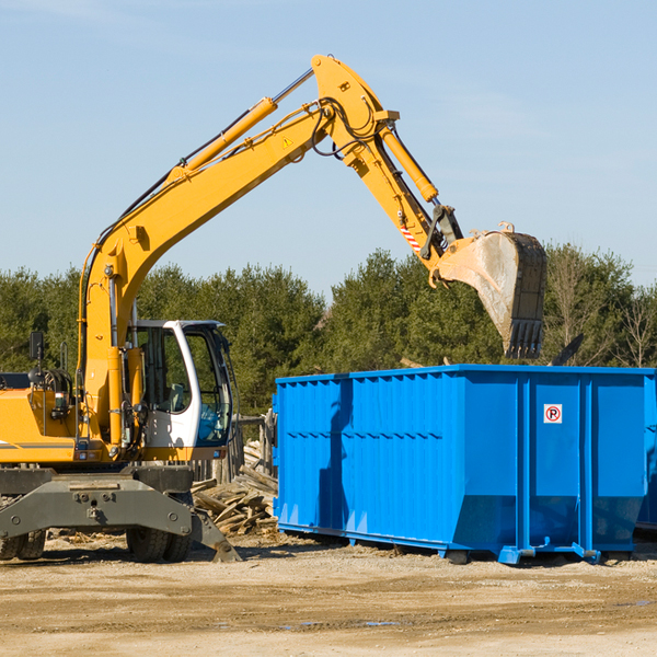 how does a residential dumpster rental service work in Indiahoma